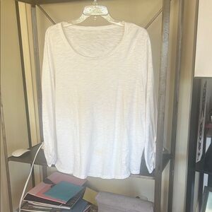 Chico's White Long Sleeve Blouse
